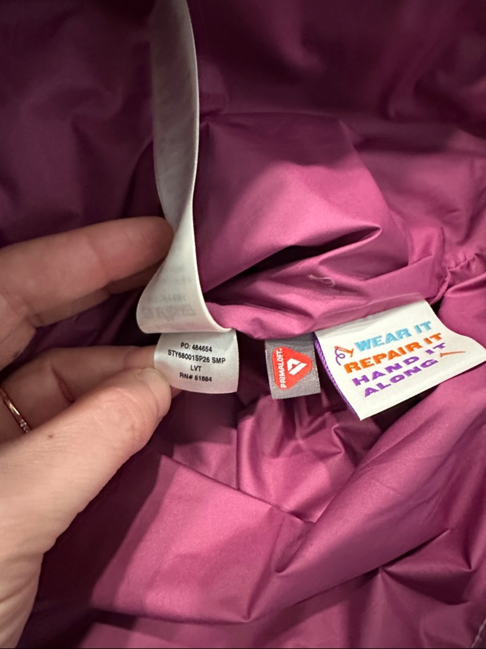 NEW Kids' Nano Puff Brick Quilt Jacket in Light Violet Size Medium - Picture 7 of 11